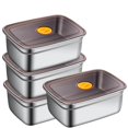 thumbnail image 4 of 20 PCS Food Storage Containers with Lids Airtight 10 Containers and 10 Lids stainless steel food containers leak proof storage box with lid Locking Food Storage Container freezer storage, 4 of 8