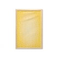 thumbnail image 1 of Yellow Wall Art with Frame, Diagonal Swirling Ornate Victorian Damask Patterns on Retro Background Graphic Design, Printed Fabric Poster for Bathroom Living Room, 23" x 35", Yellow, by Ambesonne, 1 of 2