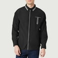 thumbnail image 1 of Timegard Mens Shirts Fall Button down Long Sleeve Shirts Drop Shoulder Work Business Casual Loose Tops, 1 of 5