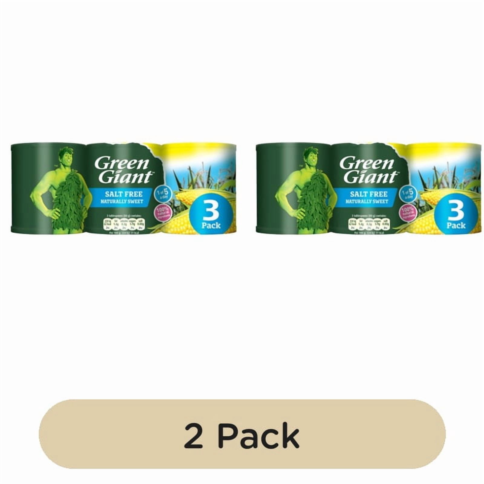 Green Giant Salt Free Sweetcorn 3 x 198g, British Import (Pack of 2)