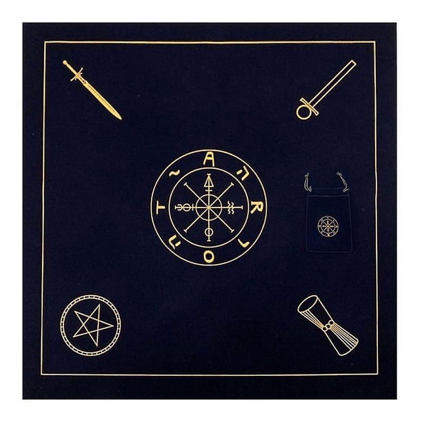 Mantel de Tarot YONGSHENG de terciopelo con bolsa Para Cartas de juego