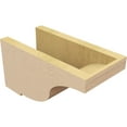 thumbnail image 5 of 6"W x 12"D x 6"H Wide Van Buren Rough Cedar Woodgrain TimberThane Corbel, Primed Tan, 5 of 6