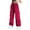 Red, variant on BFHHYA Kid Girls' Wide-Leg Cargo Pants Tween Casual Loose Lightweight Drawstring Pants Cargo Trousers Streetwear (5-16 Years)