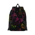 thumbnail image 3 of Daiia Butterfly Vintage Canvas Backpack for Men and Women ,Hiking Backpack,Travel Laptop Bag for School,Large Capacity Backpack, 3 of 8