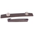 thumbnail image 3 of Polished Archtop Guitar Bridge Rosewood Musical Stringed Instrument Parts DIY, 3 of 6
