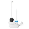 thumbnail image 1 of OXO Good Grips Hideaway Toilet Brush and Plunger Combination Set, 1 of 5