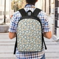 thumbnail image 5 of Xecao White Popcorn print Travel Backpack, Large Computer Backpack for Men Women, College School Rucksack Book Bag, 5 of 5