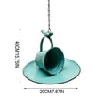 thumbnail image 3 of Danhjin Hanging Bird Feeder for Outdoors, Hummingbird Feeders Cup Shaped Metal Garden Yard Decoration, 3 of 7