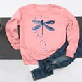 thumbnail image 5 of jjayotai Long Sleeve Shirts for Women, Casual Dragonfly Graphic Crewneck Sweatshirt Teen Girls Oversized Workout Basic Tops, 5 of 8