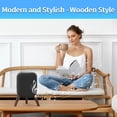 thumbnail image 5 of Soporte de mesa de madera para altavoces HomePod de primera y segunda generación, blanco, 5 of 5