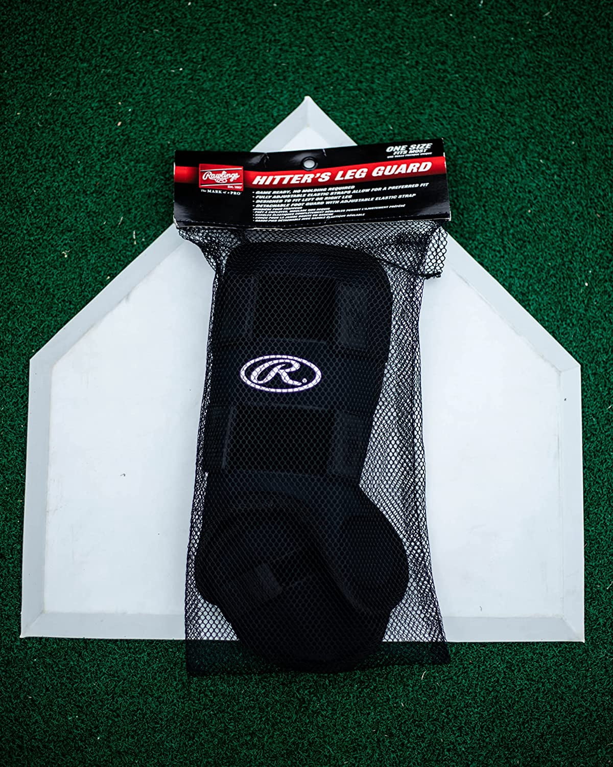 Rawlings Batter's Leg Guard, Red