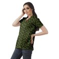 thumbnail image 3 of Moomaya Chemise Tunique Style Enveloppant pour Femmes en Coton Décontracté Col Classique Boutonné, 3 of 6