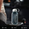 thumbnail image 1 of mfyjkho Botella de agua deportiva a prueba de fugas con asa|Vaso de gimnasio de gran capacidad de 800 ml para fitness|yoga|ejercicio|Negro|azul|blanco|Material plástico|20 x 8 cm/7,87 x 3,15 pulgadas, 1 of 6