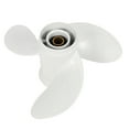 thumbnail image 2 of 2X 6G1-45941-00-El for 6-8Hp 8 1/2 x 8 1/2 Boat Outboard Propeller White Aluminum Alloy 7 Spline Tooths, 2 of 9