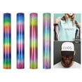 thumbnail image 4 of Rollos de vinilo holográfico de transferencia térmica de 30 x 25 cm para camisetas, sombreros y cameos. Arcoiris flash, 4 of 9