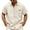 Khaki, variant on Men's Button Down Short Sleeve Shirt, Tailored Fit, Breathable Fabric, Versatile for Casual & Semi - Formal