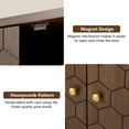 thumbnail image 7 of FOROUTIA Modern Sideboard Cabinet with Adjustable Shelves,Wood Accent Cabinet,Walnut, 7 of 7