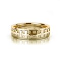 thumbnail image 2 of 14k Yellow Gold Religious Carved Gaelic Cross Christian Wedding Band 6mm, 2 of 2