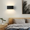 thumbnail image 4 of C Cattleya 4-Light Matte Black Aluminum Rectangular LED Outdoor Wall Sconce with Adjustable Light Beam, 4 of 6