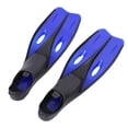 thumbnail image 3 of Diving TUO Professional Diving Fins Durable PP & TPR Long Flippers Dive Training Accessory Blue M, 3 of 7