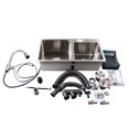 thumbnail image 2 of Drop in Kitchen Sink Kit, 3 Hole Double Bowl Kitchen Sink Kit  for Home Use, 2 of 7