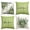 Green, variant on Sm:)e Bless Home Fern Floral Pillow Covers Set of 4 18x18 Inch Outdoor Sofa Cushion Case