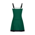 thumbnail image 5 of lcziwo Daily Sales Womens Vintage Tummy Control One Piece Tankini Swimsuits Summer Sleeveless Split Swimdress Fashion Color Blok Push up Swimwear Bathing Suits Green M, 5 of 8