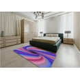 thumbnail image 4 of Ahgly Company Indoor Rectangle Patterned Medium Purple Area Rugs, 2' x 3', 4 of 6