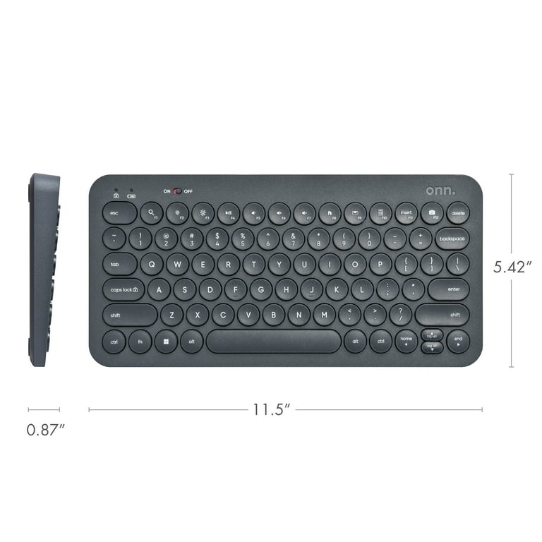 Mini USB Wired Keyboard 78 Keys Round Keycaps Small Keyboard For Laptops  Desktop