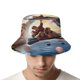 thumbnail image 4 of Ratatouille Sombrero bucket para adultos, gorra de protección solar, sombrero de pescador plegable para viajes al aire libre, pesca y actividades de verano, 4 of 6