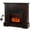 Brown, variant on Costway 32" Electric Fireplace Mantel TV Stand Space Heater w/Remote Control 1400W White