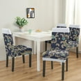 thumbnail image 2 of Set of 4 Artistic Paisley and Ethnic Bohemian Dining Chair Covers Vintage Floral Retro Colorful Pattern Washable Polyester Stretch Slipcovers Removable Protector for Classic Decor, 2 of 7