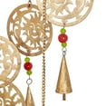 thumbnail image 5 of DecMode 39" Gold Metal Sun and Moon Windchime with Beads and Cone Bells, 5 of 9