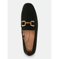 thumbnail image 3 of Time and Tru Women's Faux Leather Buckle Loafers, 3 of 5