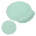 thumbnail image 1 of Almohadilla de Gel para Mouse con Reposamuñecas, Almohadilla Ergonómica para Mouse con Soporte para Vaso, Espuma de Memoria Cómoda, Base Antideslizante Suave para Computadora Laptop Oficina, Verde, 1 of 6