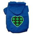 thumbnail image 3 of Argyle Heart Green Screen Print Pet Hoodies Red Size XXXL (20), 3 of 11