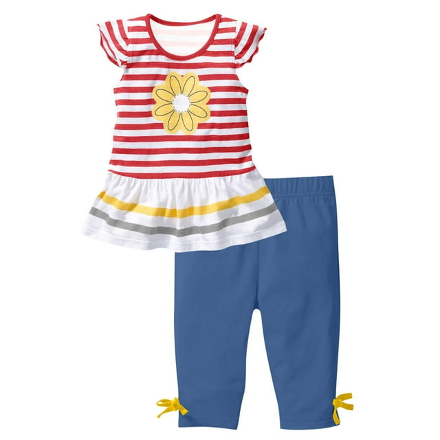 RXIRUCGD 2025 Vêtements d'Été pour Enfants Mode Ensemble Décontracté à Manches Courtes Col Rond Imprimé Bouton