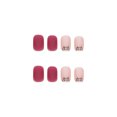 thumbnail image 3 of Uñas postizas HUOGUO, color mate, 24 unidades, de presión corta, 3 of 4