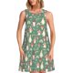 thumbnail image 1 of Disketp Mushrooms Gnome para Vestido sin Mangas para Mujeres, Vestidos de Verano para Mujeres, Casual y Holgado para la Playa, 1 of 7