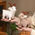 thumbnail image 5 of Lifelike Goat Stuffed Animal Plushie Cute Goat Plush Figure Toys for Girls, Adorable Doll Home Decor, 5 of 5