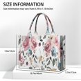 thumbnail image 3 of Large Capacity Tote Bag,Pioneer Flower Floral Print Pattern Handbag Fashion Luxury Tote Bag,15.7"x13"x 5.1" Inches,Laptop Compatible, 3 of 6
