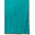 thumbnail image 2 of eloria Women Georgette Dupatta With Lace Shawl Wrap Neck Scarves, Color : Turquoise, 2 of 3