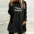 thumbnail image 2 of Dyegold Winter Tops For Women Flash Deals Crewneck Cute Ladies Pullovers Teen Girls Winter Warm Loungewear Fluffy Merry Christmas Fleece Tops Casual Fuzzy Shirts Sweatshirt Graphic Hoodie Sweater, 2 of 4