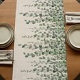 thumbnail image 5 of Table Runners 90 Inches Long Dress Scarves, Green Eucalyptus Leaves Farmhouse Coffee/Dining/Kitchen Table Runner for Living Room, Summer Botanical Weeping Rustic 13x90 Inch, 5 of 9