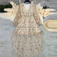 thumbnail image 5 of DailyTrove Women's Floral Print Open Front Kimono Cardigan - Lightweight Boho Beach Cover Up for Vacation & Poolside, 5 of 6