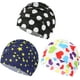 thumbnail image 3 of Gorro de baño de nailon para mujer, tejido elástico plisado para cabello corto largo y rizado grueso, estilo B, 3 of 4