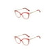 thumbnail image 1 of Qarigey 1 par de gafas de mujer, reemplazo Universal HD, protección solar inastillable, gafas de moda, adorno rojo Rojo 2piezas, 1 of 6
