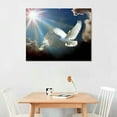 thumbnail image 2 of Nawypu Modern Art Posters Holy Spirit Dove Framed Wall Art Canvas Art Poster and Wall Art Picture Print Modern Family Bedroom Decor Gift, 2 of 6
