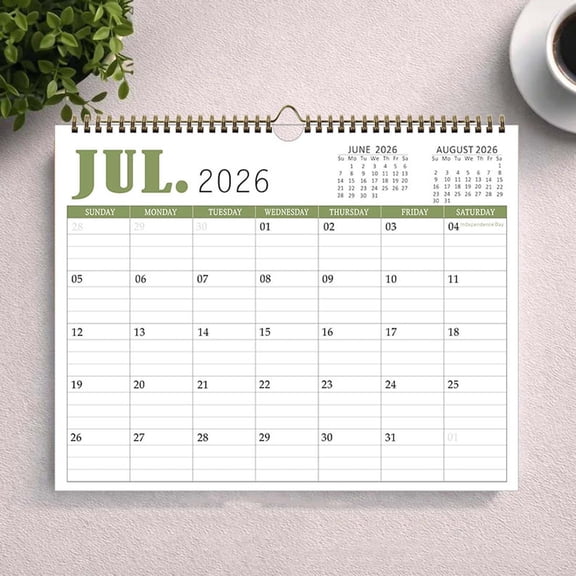 SDOHIG 2027-2028 Calendar - 18 Months from January 2027 to June 2028, Compact A4 Wall Calendars with Coil Binding & Thick Paper, for Home/Office/School, 8.26" x 11.8"