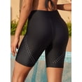 thumbnail image 6 of Charmo Womens Tummy Control Swim Bottoms Dot High Waisted Board Shorts Built-in Liner, 6 of 6